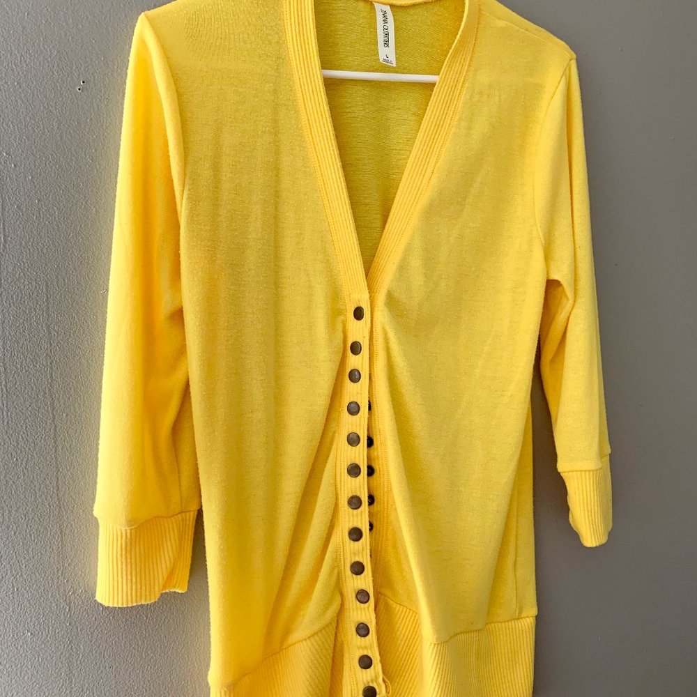 3/4 sleeve Cardigan with buttons